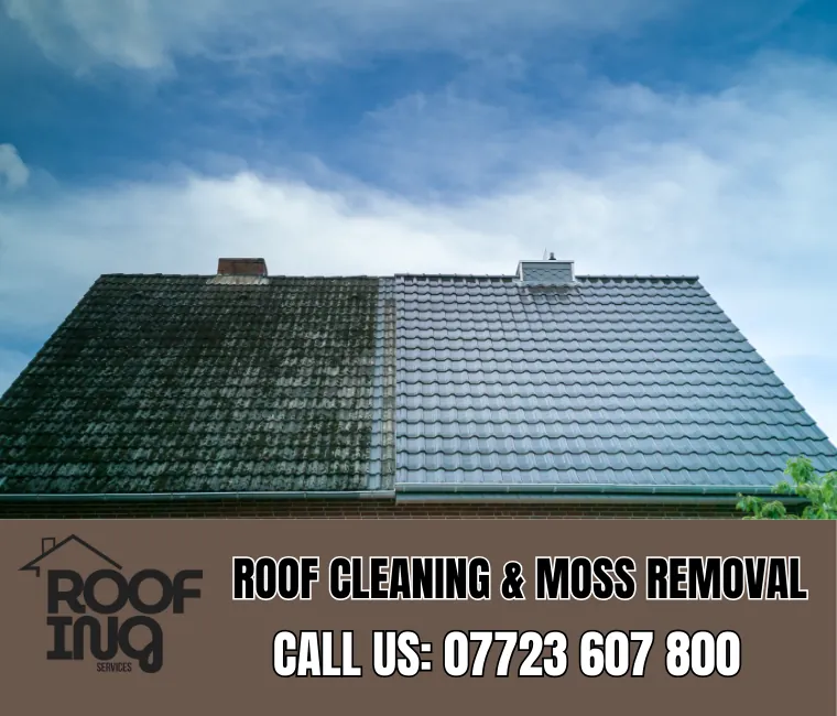 Roof cleaning and moss removal in Redruth