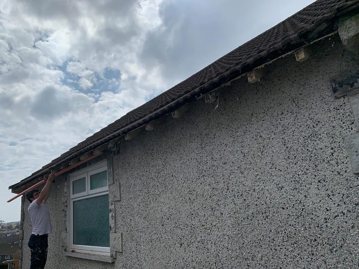 White uPVC fascias and soffits on a bungalow in Redruth