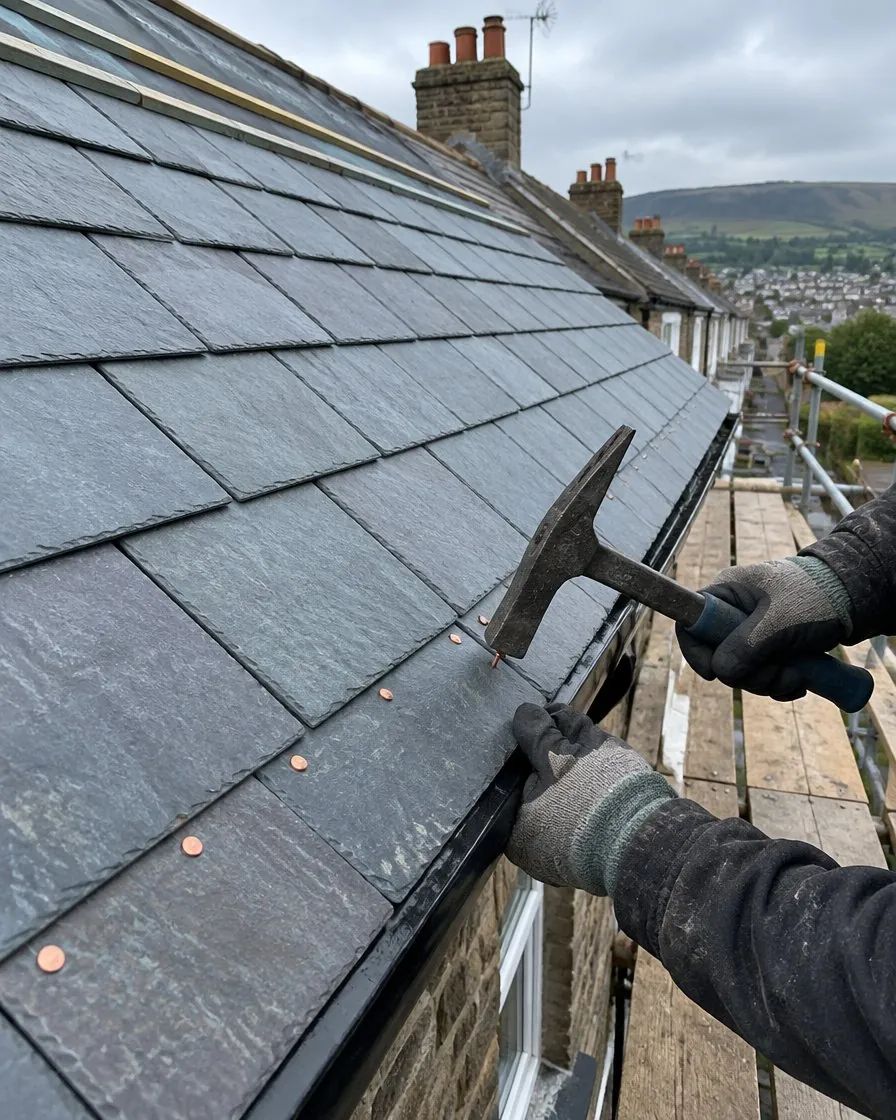 Slate roofing in Redruth
